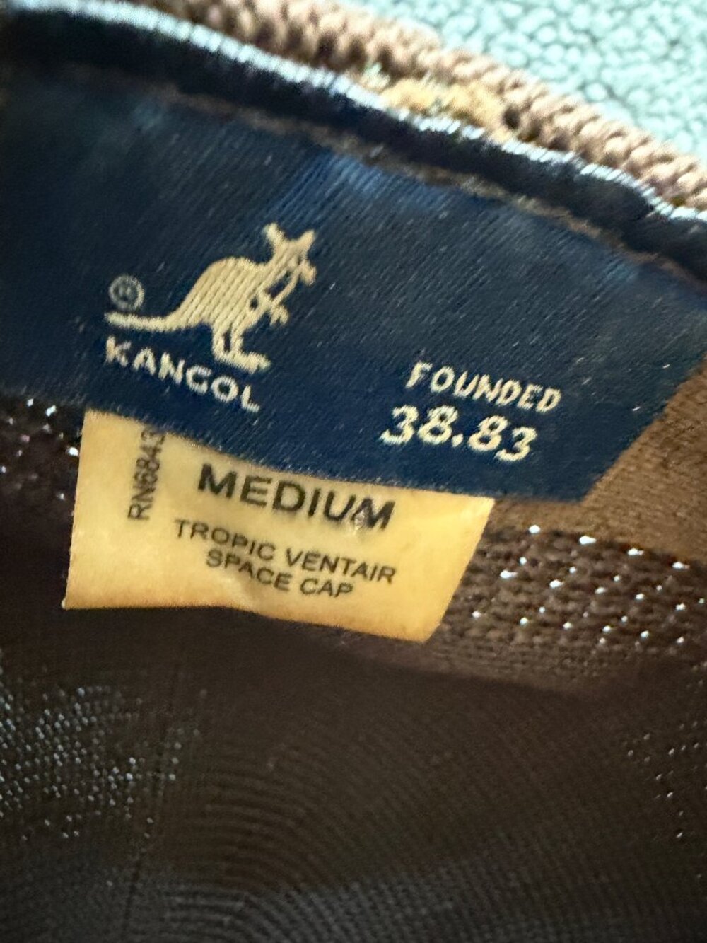 Kangol Brown Tropic Ventair Spacecap Hat - Size M - Picture 4 of 9